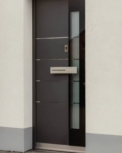 Ansicht einer Haustür aus Aluminium